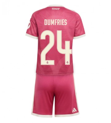Real Madrid Denzel Dumfries #24 Tredjetrøje Børn 2026-27 Kortærmet (+ Korte bukser)